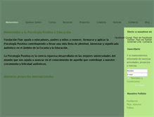 Tablet Screenshot of fundacionfluir.org